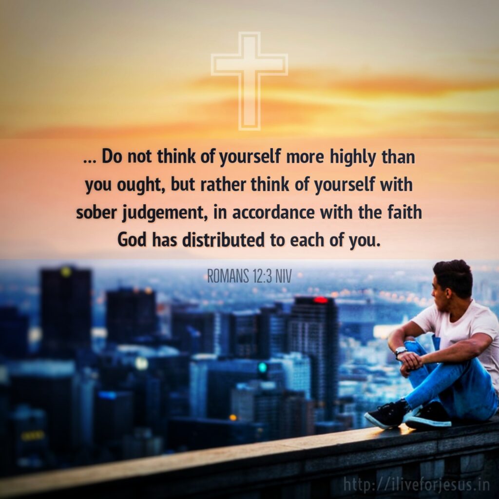 Think of yourself I Live For JESUS