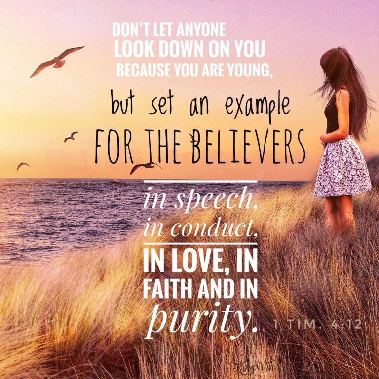 Set an example for the believers – I Live For JESUS