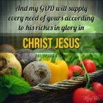 God will supply - I Live For JESUS