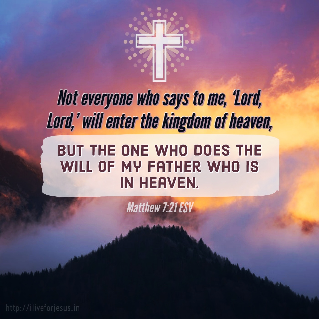 Will of the Heavenly Father – I Live For JESUS