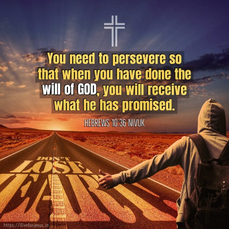 Need to Persevere - I Live For JESUS