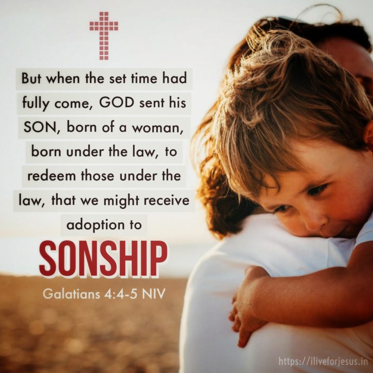 Adoption To Sonship - I Live For JESUS