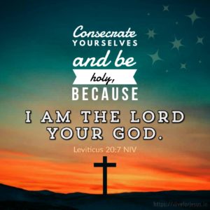 Consecrate Yourselves - I Live For JESUS