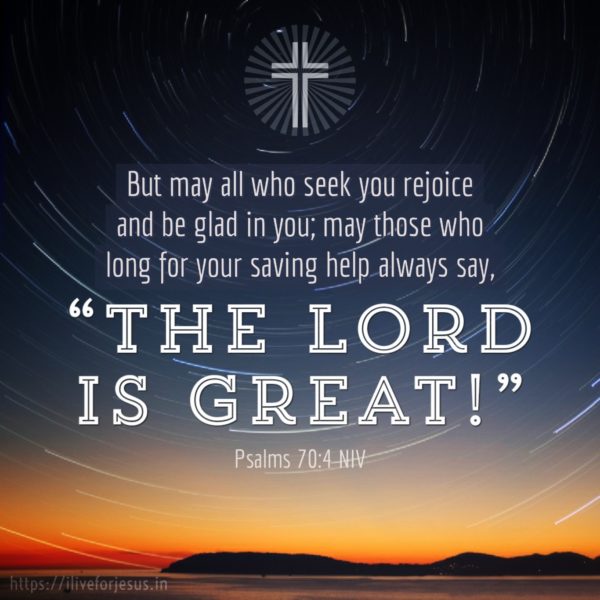 The Lord is Great - I Live For JESUS