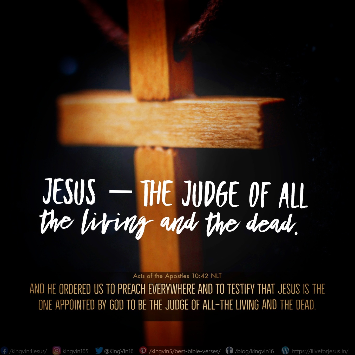 The Judge of All - I Live For JESUS