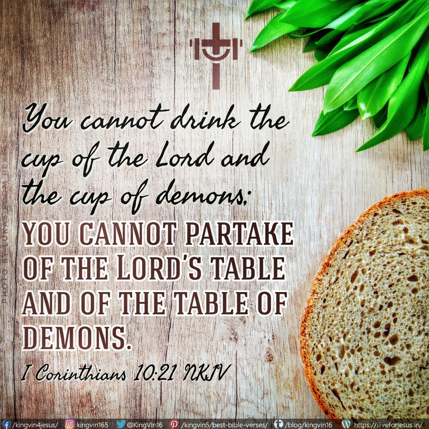 Lord's Table I Live For JESUS
