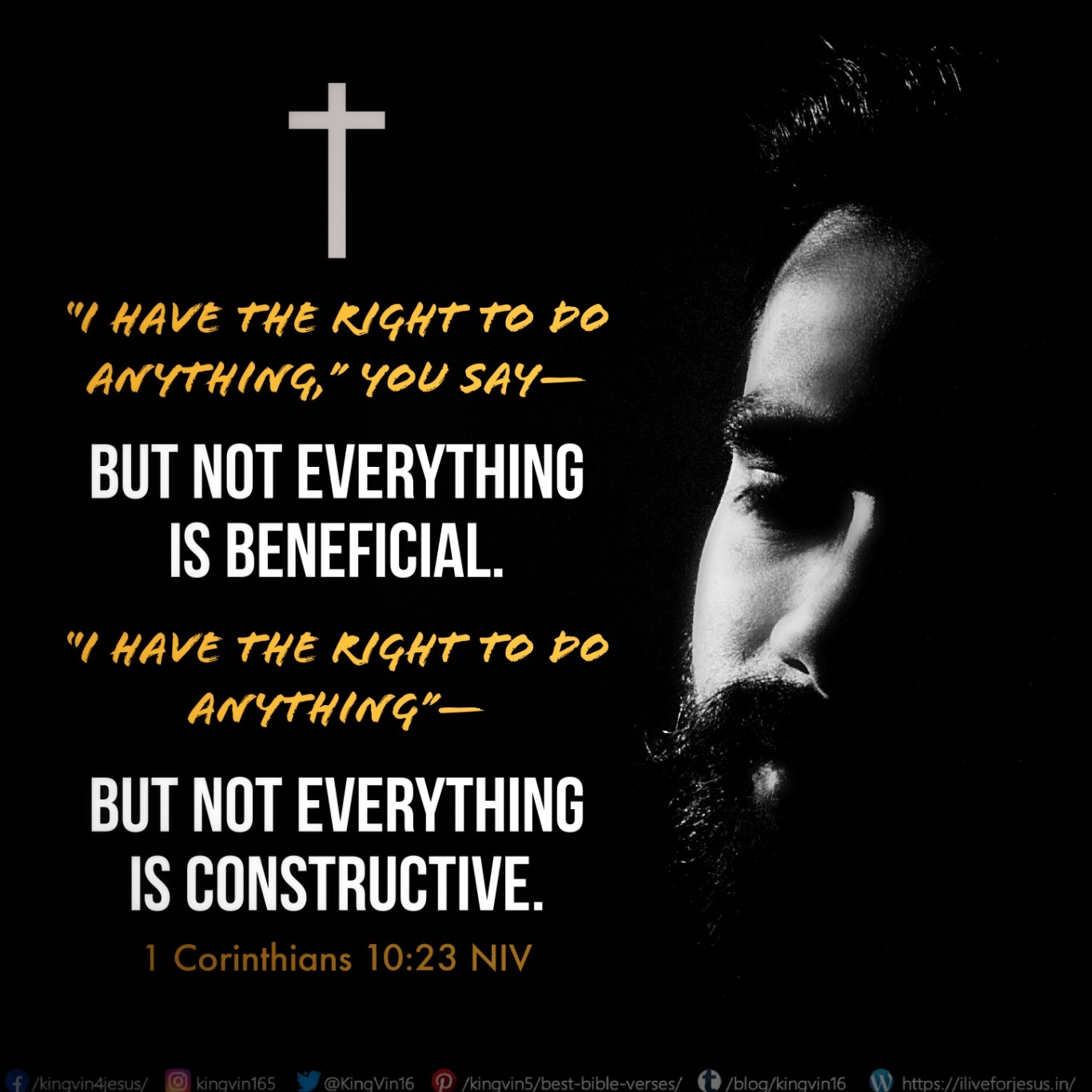 Right To Do Anything – I Live For Jesus