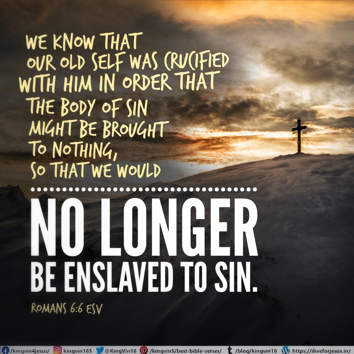 No Longer Be Enslaved - I Live For JESUS