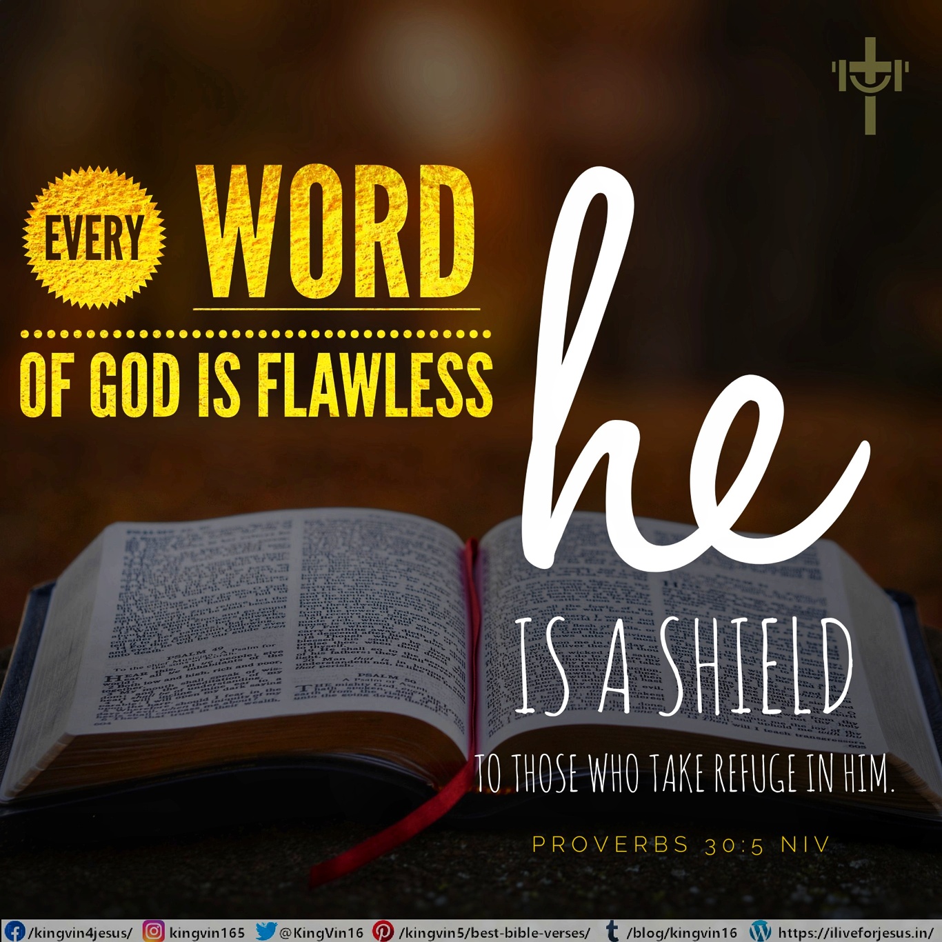 Every Word of God is Flawless - I Live For JESUS